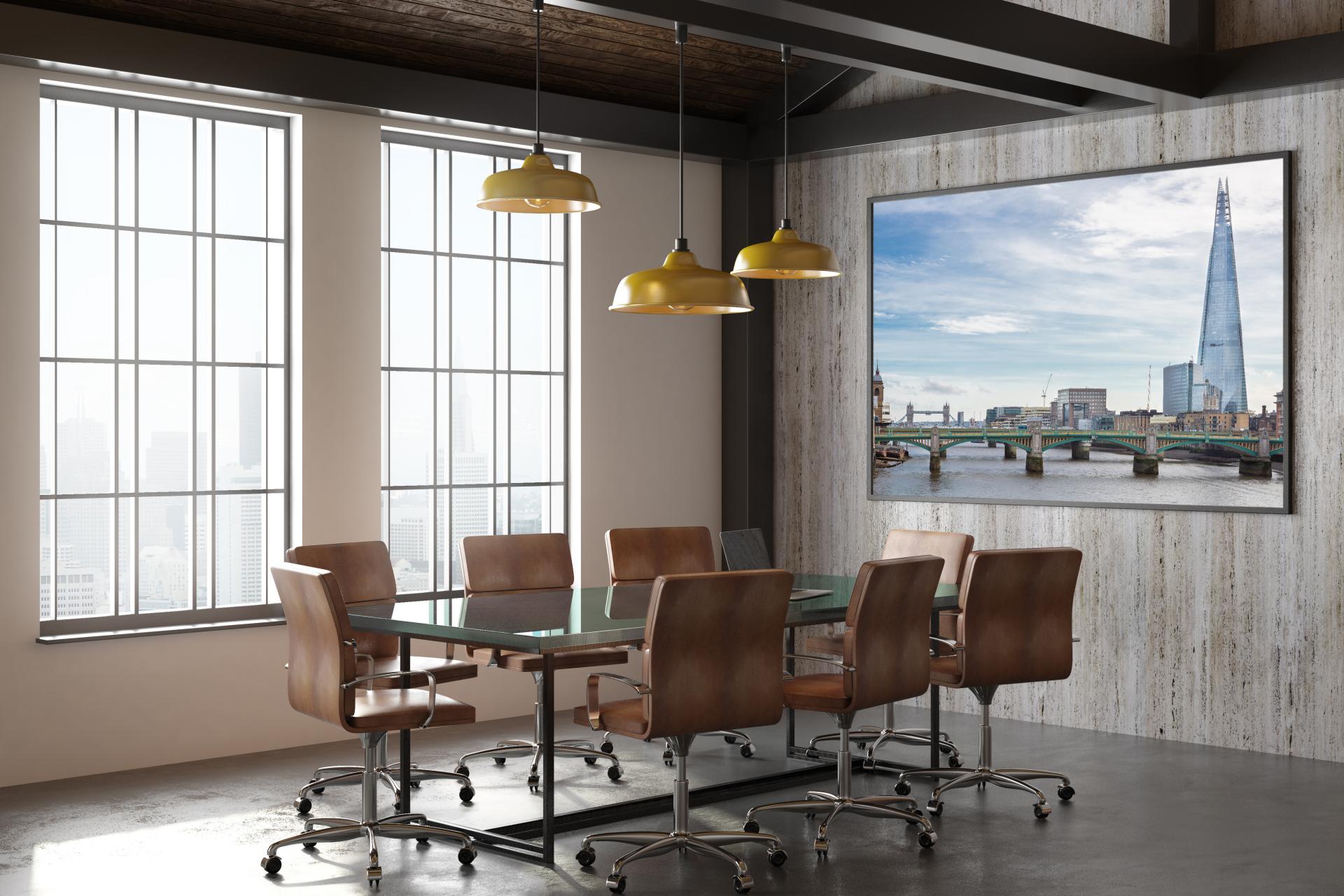 The thames river and the Shard looking down river from Millenium bridge towards tower bridge