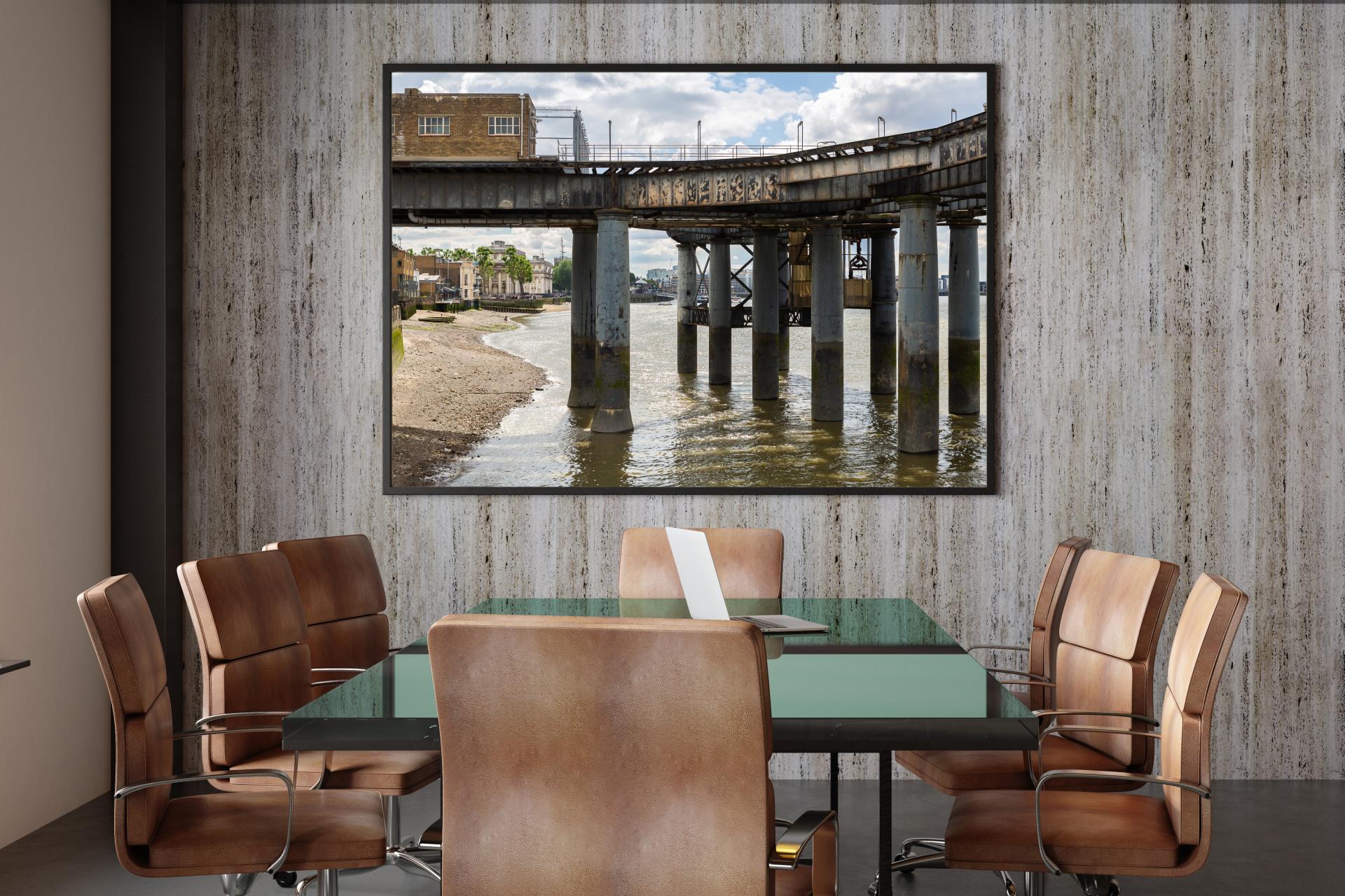 Old Jetty along the Thames Path looking towards Greenwich